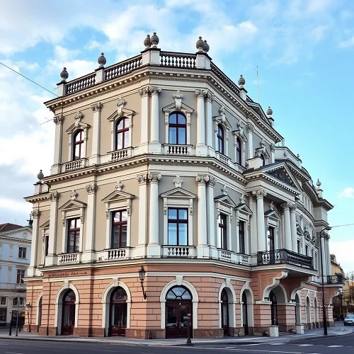 здание в классическом стиле