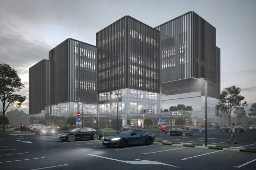 монолитные работы в здании делового центра