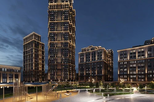 Территория ЖК на месте бывшей овощебазы