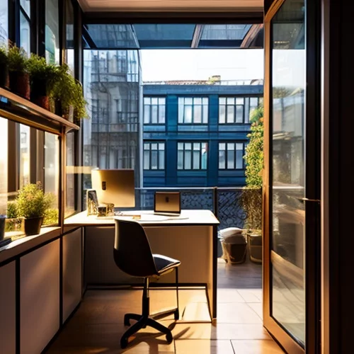 Как сделать рабочий кабинет на балконе?
