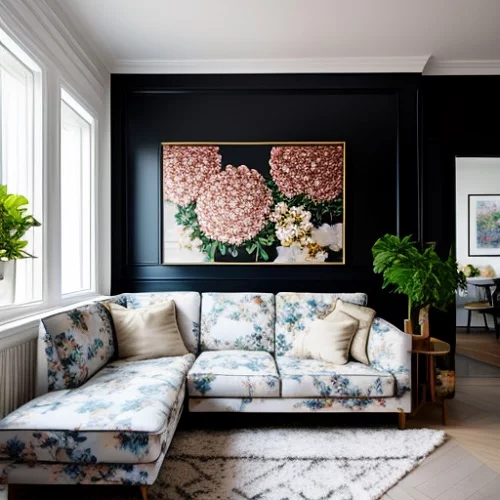 Цветочный принт в интерьере: как использовать?