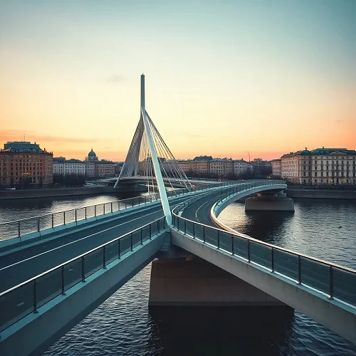 Строительство нового разводного моста в Петербурге