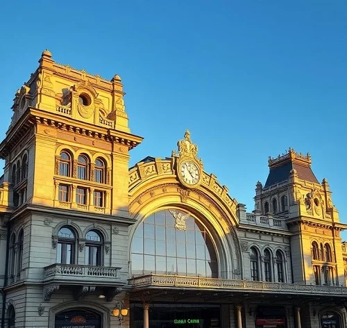 один из самых красивых и больших вокзалов