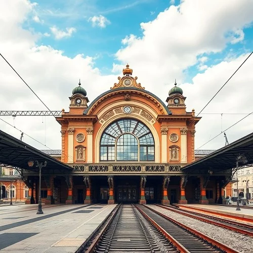 вокзал - “ратуша с часовой башней