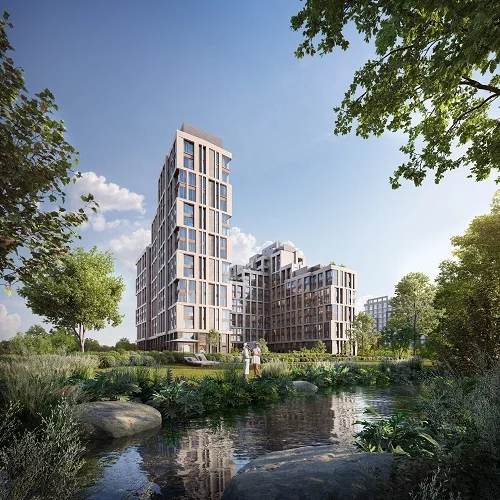 Залит первый куб бетона в основание дома «Река» 