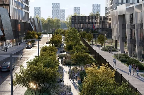 В составе ЖК Upside Towers появится городской сад 