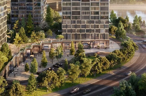 В ЖК на Кутузовском проспекте двор-парк с лесом