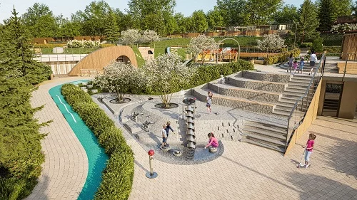 Детские площадки «Достижение» и West Garden