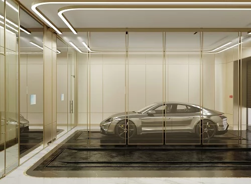 Механизированная парковка в доме «Чистые Пруды»