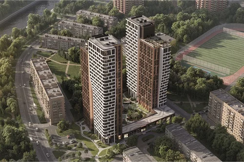 Жилой комплекс с террасами на кровле