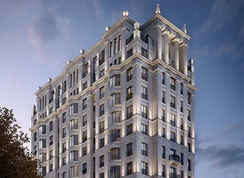 средняя площадь элитной недвижимости