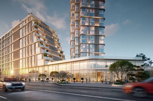 жилой комплекс в виде круизного лайнера