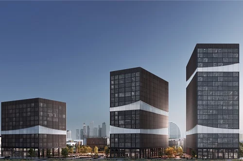 Офисный квартал украсят фасады из камня