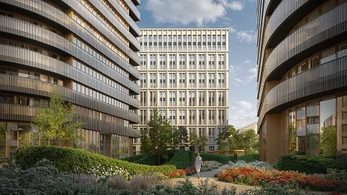 На Фрунзенской набережной началось строительство