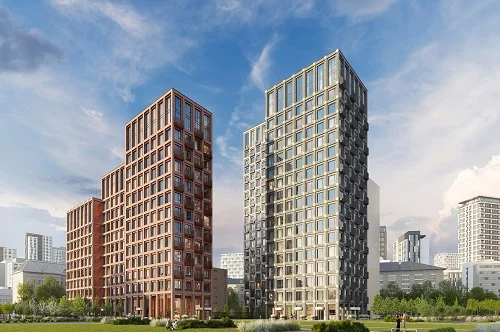 Фасады дома на Большой Почтовой улице