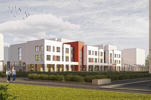 В городе-спутнике 