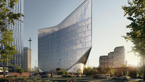 делового центр в форме паруса