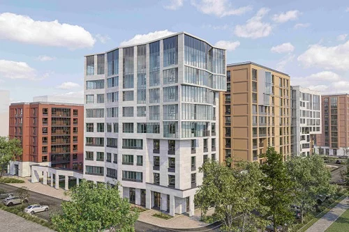 квартиры в доме в городе-спутнике 