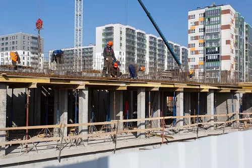 Завершается нулевой цикл монолитных работ