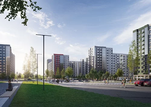 Завершена кладка стен в домах «А101 Лаголово»