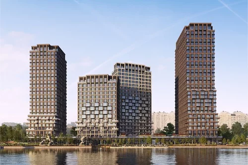 Первые корпуса квартала Portland