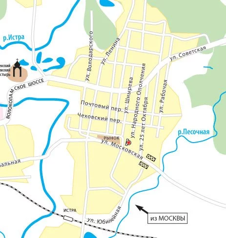 Город истра карта